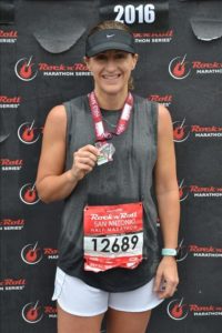 Sarah Treat, San Antonio Nutritionist in rock 'n roll 1/2 marathon